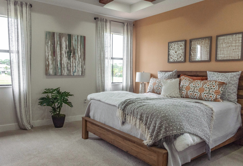 Carpeted bedroom 